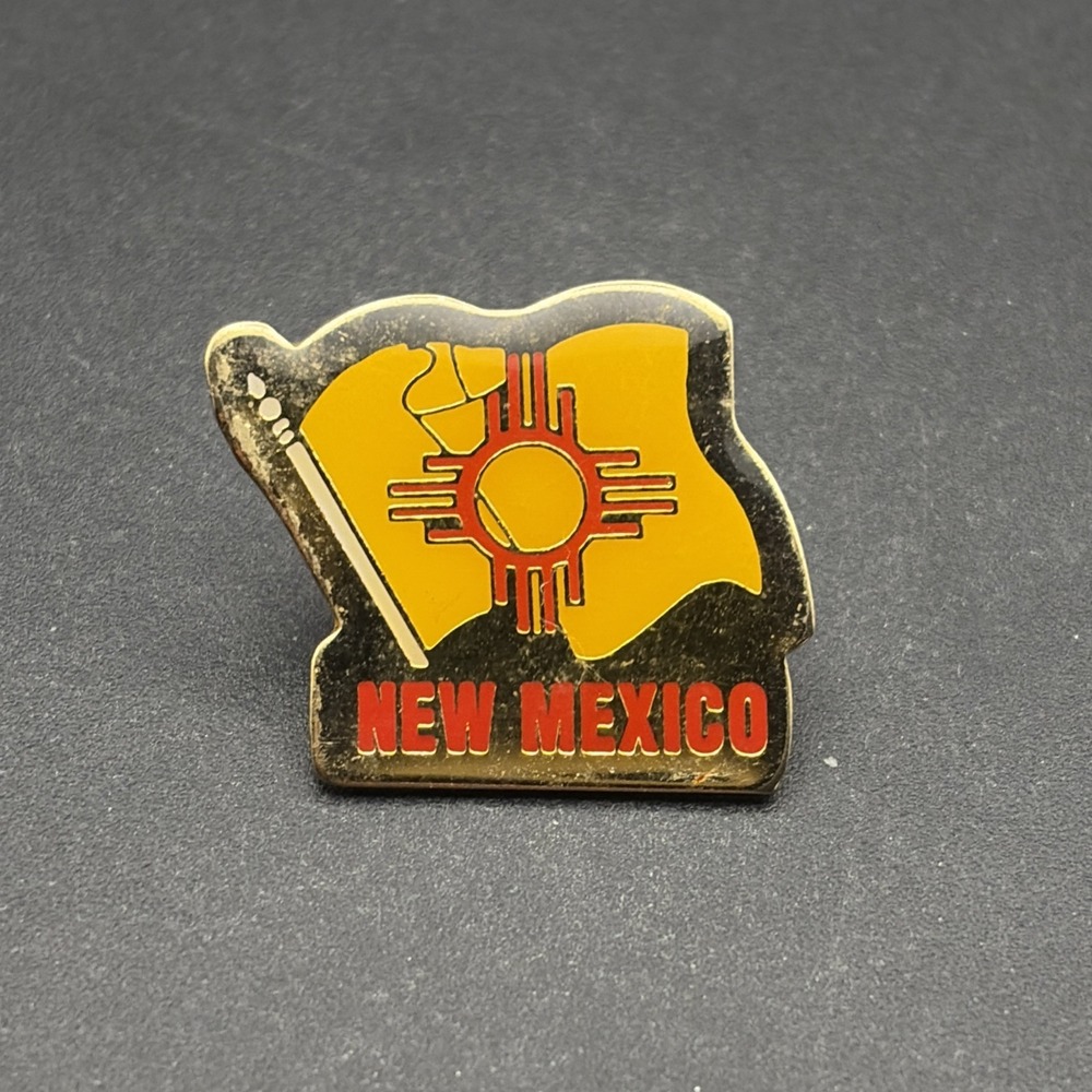 New Mexico State Flag USA Lapel Hat Pin